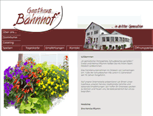 Tablet Screenshot of gasthausbahnhof.de
